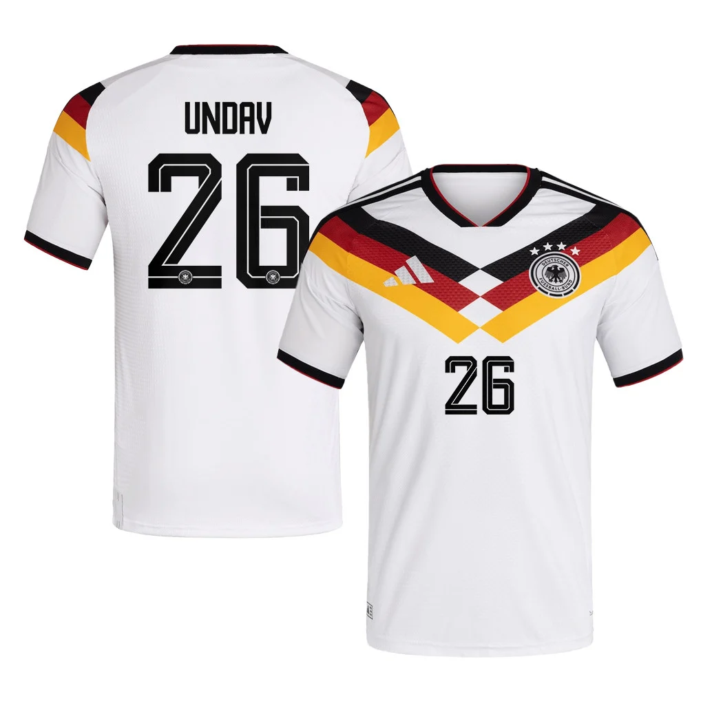 Germany Home Retro Soccer Jersey 2026 White | Undav 26 - UniSoccer Store