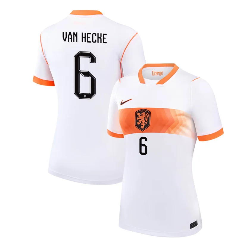 Van Hecke 20 Netherlands 2026 Away 3D Unisex T-Shirt - White Printed Fan Tee