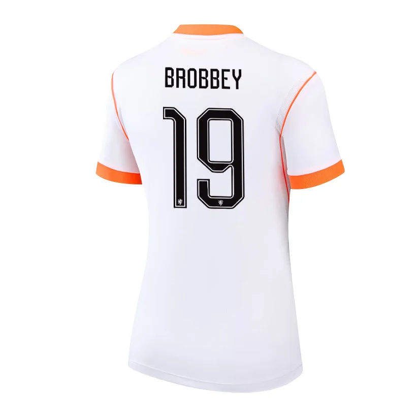 Brobbey 19 Netherlands 2026 Away 3D Unisex T-Shirt - White Printed Fan Tee