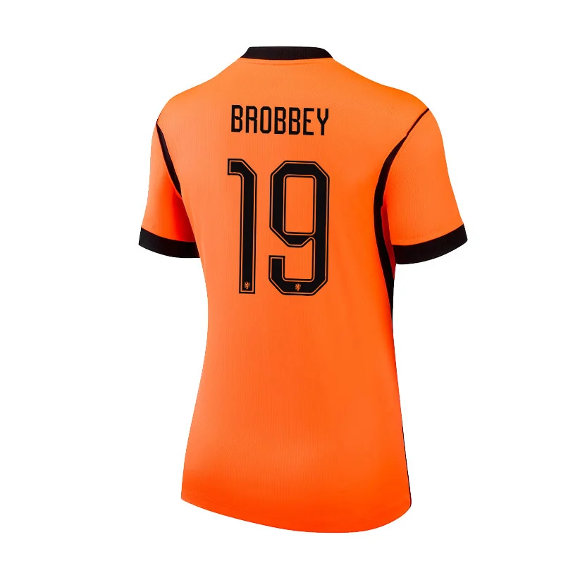 Brobbey 19 Netherlands 2026 Home 3D Unisex T-Shirt - Orange Printed Fan Tee