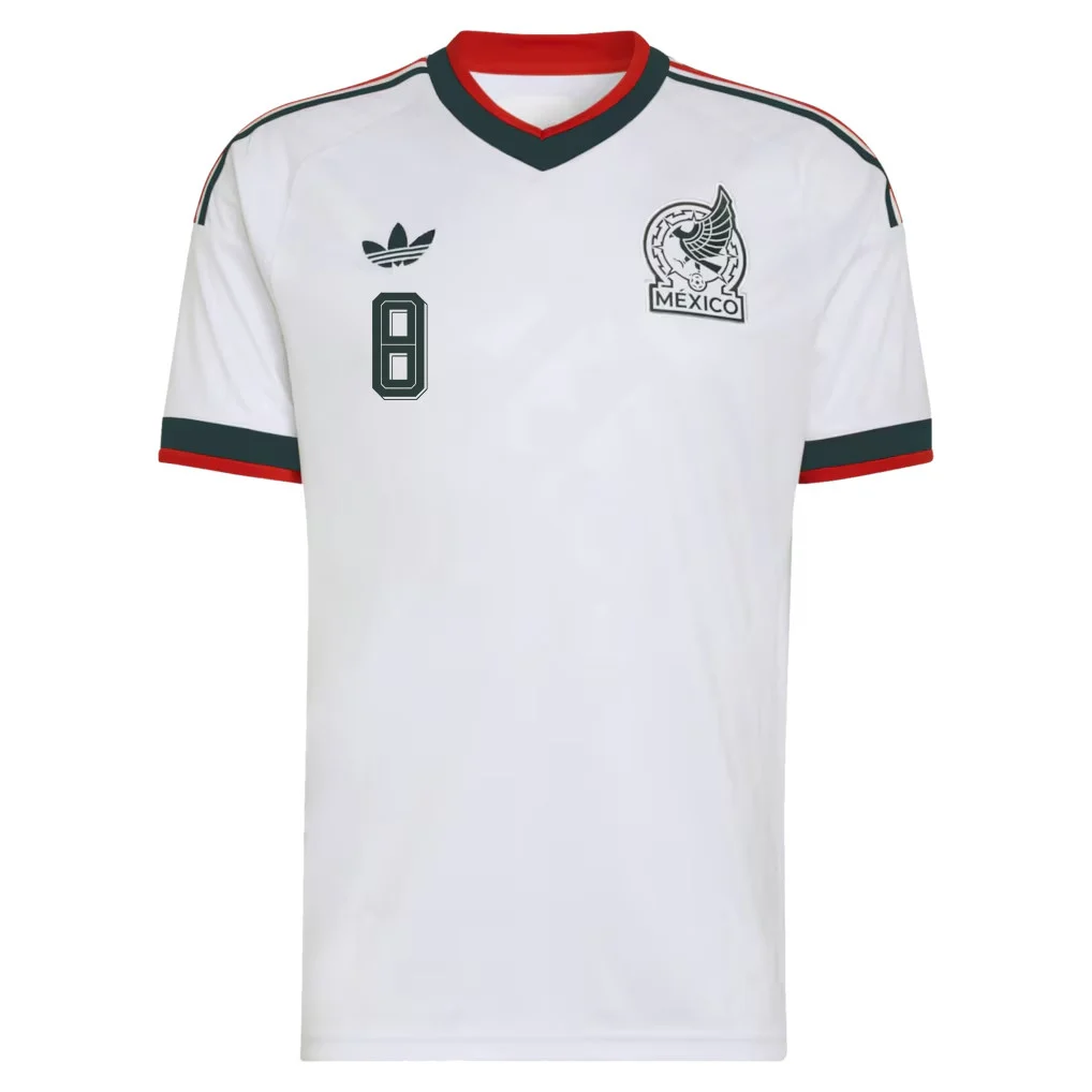 Fidalgo 8 Mexico 2026 Away 3D Unisex T-Shirt - White Printed Fan Tee