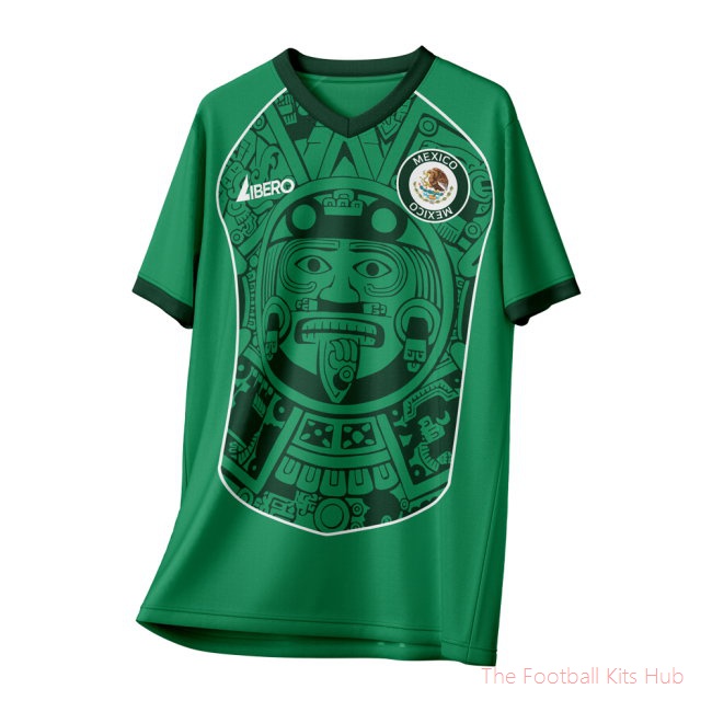 Mexico 1998 Vintage Style Concept Shirt Adult Short Sleeve-unisoccer store