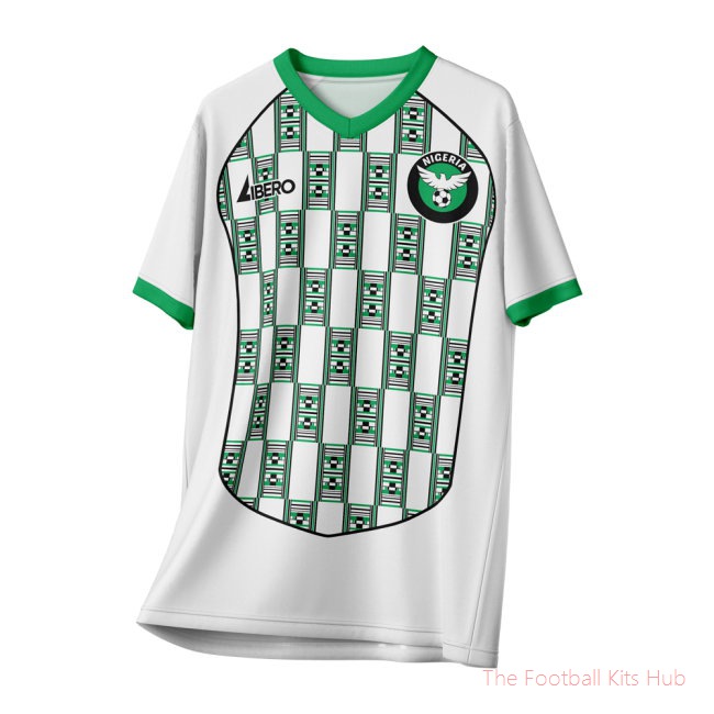 Nigeria 1994 Vintage Style Concept Shirt Adult Short Sleeve-unisoccer store
