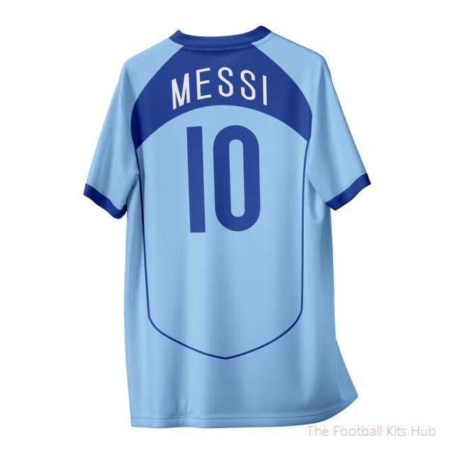 Messi 10 Argentina Vintage Style Concept Shirt Adult Short Sleeve-unisoccer store