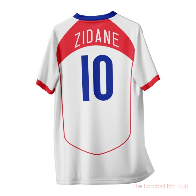 Zidane 10 France Vintage Style Concept Shirt Adult Short Sleeve-unisoccer store
