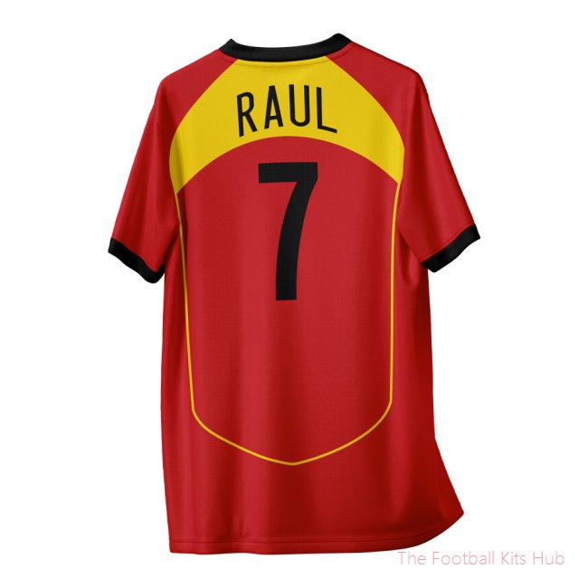 Raul 7 Spain Vintage Style Concept Shirt Adult Short Sleeve-unisoccer store