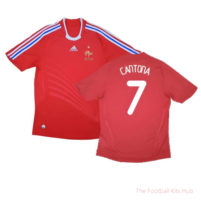 France 2008-10 Away Shirt (M) (Excellent) (Cantona 7)-unisoccer store