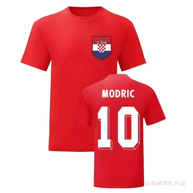 Luka Modric Croatia National Hero Tee\'s (Red)-unisoccer store