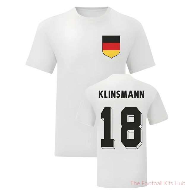 Jurgen Klinsmann Germany National Hero Tee\'s (White)-unisoccer store