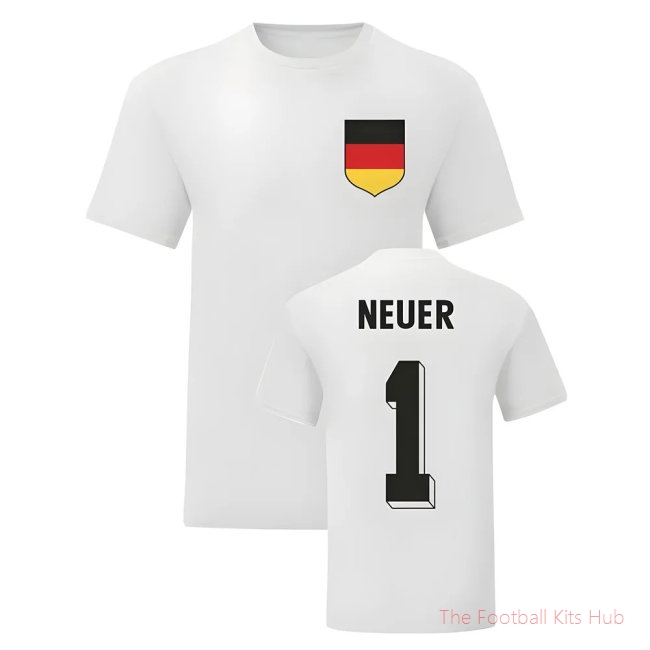 Manuel Neuer Germany National Hero Tee\'s (White)-unisoccer store