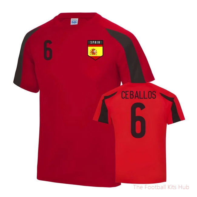 Spain Sports Training Jersey (Ceballos 6)-unisoccer store