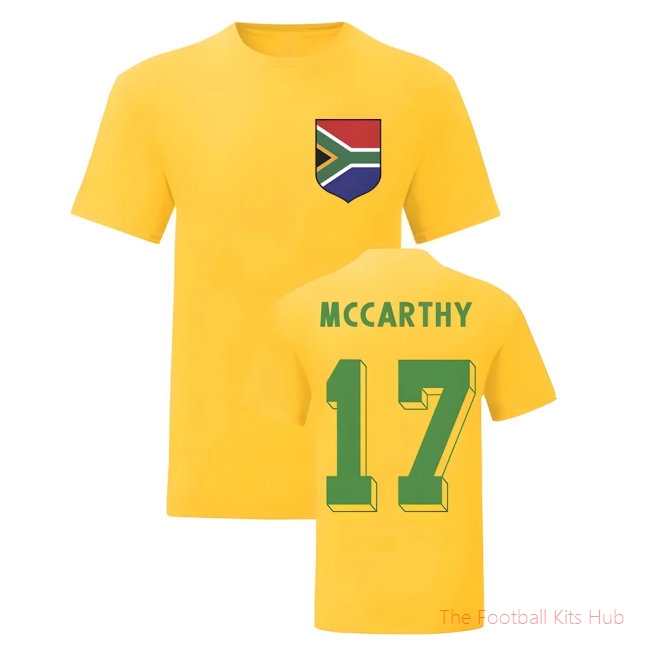 Benni McCarthy South Africa National Hero Tee (Yellow)-unisoccer store