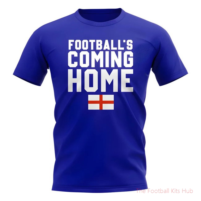 England Footballs Coming Home T-Shirt (Royal)-unisoccer store