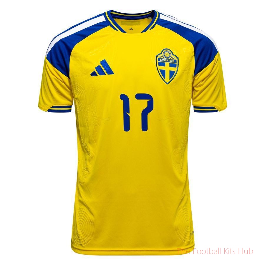 Sweden Home Shirt World Cup 2026 Gyökeres 17-unisoccer store