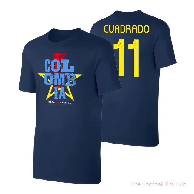 Colombia Qualifiers T-Shirt (Cuadrado 11) Dark Blue-unisoccer store