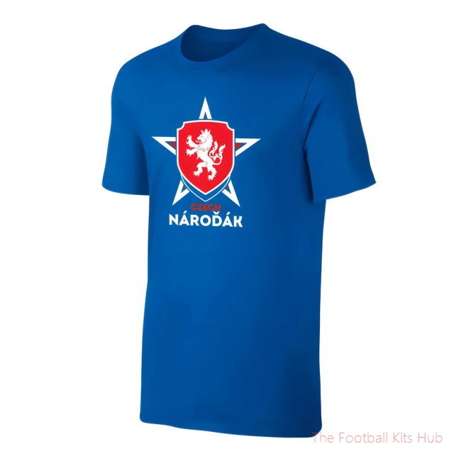 Czech Republic Euro 2020 T-Shirt (Blue)-unisoccer store