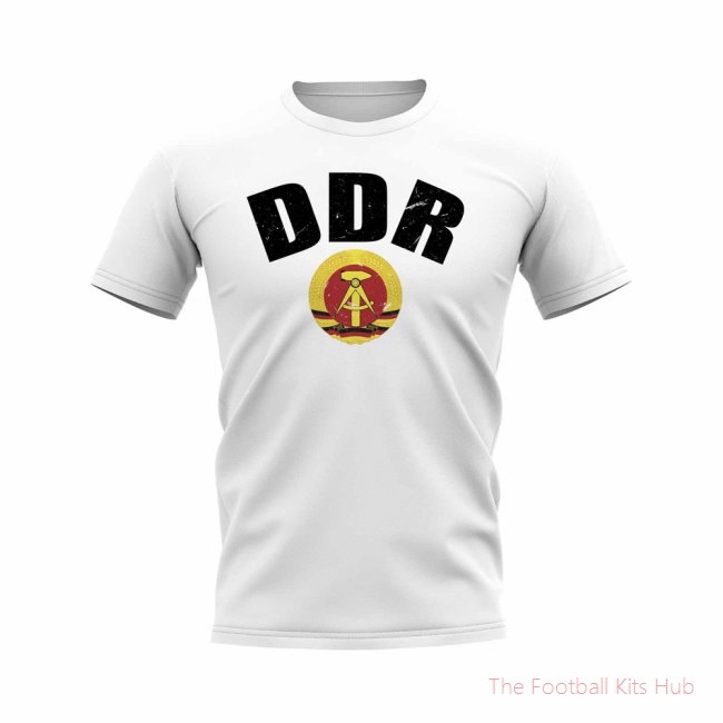 DDR Vintage Club Badge T-Shirt (White)-unisoccer store