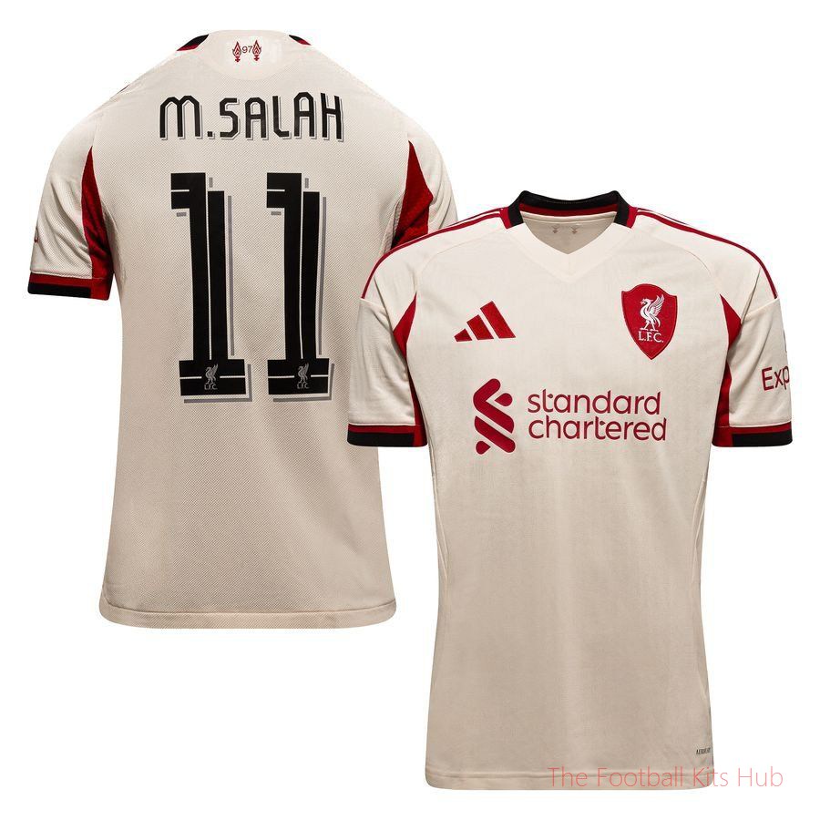 Liverpool Away Shirt 2025/26 Champions League M.SALAH 11 Kids-unisoccer store