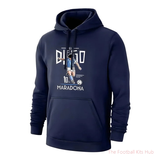 Argentina EL DIEGO 21 footer with hood, dark blue-unisoccer store