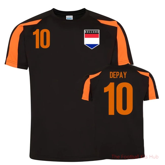 Memphis Depay Holland Sports Training Jersey (Black)-unisoccer store