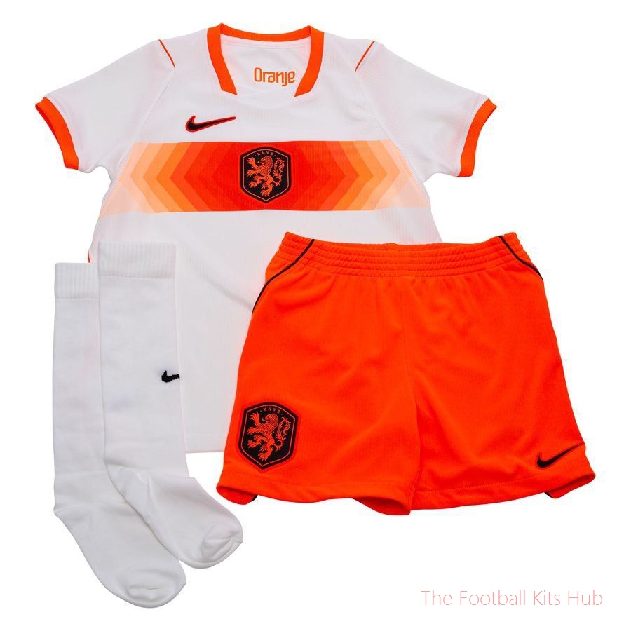 Holland Away Shirt World Cup 2026 Mini-Kit Kids-unisoccer store