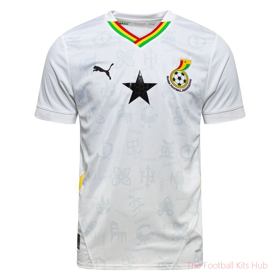 Ghana Home Shirt Africa Cup of Nations 2025-unisoccer store