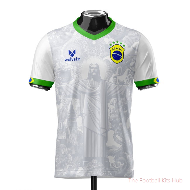 Brazil Heritage Football Jersey (Wolvate) Adult Short Sleeve-unisoccer store