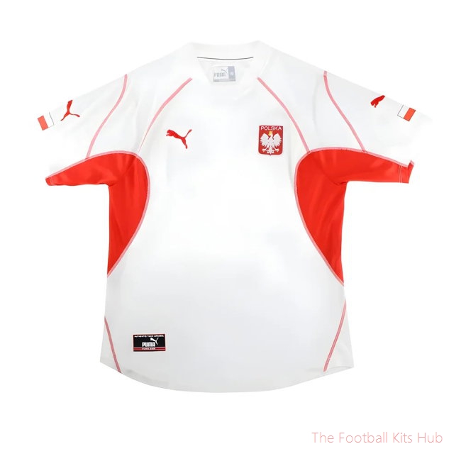 Poland 2002-03 Home Shirt (XL) (Good) (Lewandowski 6)-unisoccer store