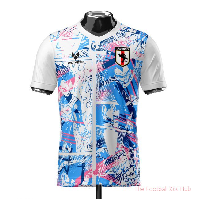 Japan Dragon Ball Z Heritage Football Jersey (Wolvate) Adult Short Sleeve (Your Name)-unisoccer store