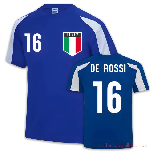 Italy Sports Training Jersey (Daniele De Rossi 16)-unisoccer store
