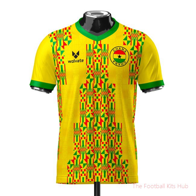 Ghana Heritage Football Jersey (Wolvate) Adult Short Sleeve-unisoccer store