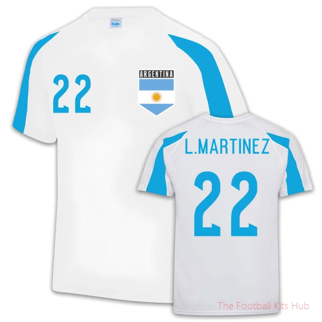 Argentina Sports training Jersey (Lautaro Martinez 22)-unisoccer store