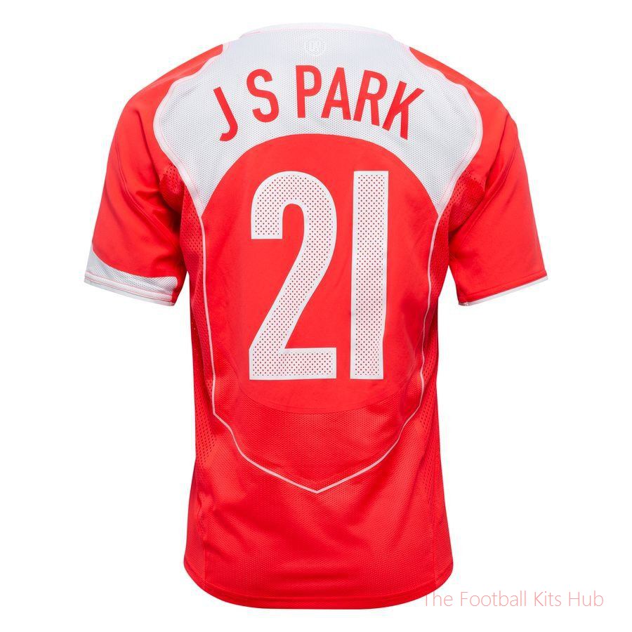 South Korea Home Shirt 2004 Reissue Park Ji-Sung 21-unisoccer store