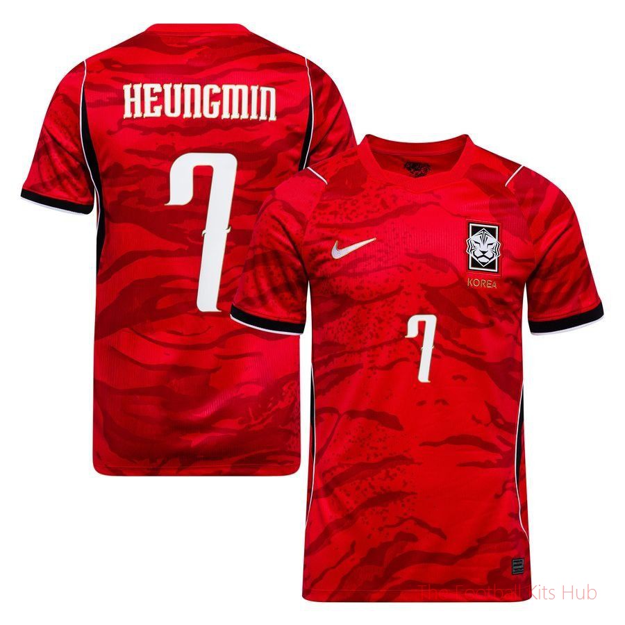South Korea Home Shirt World Cup 2026 HEUNGMIN 7-unisoccer store