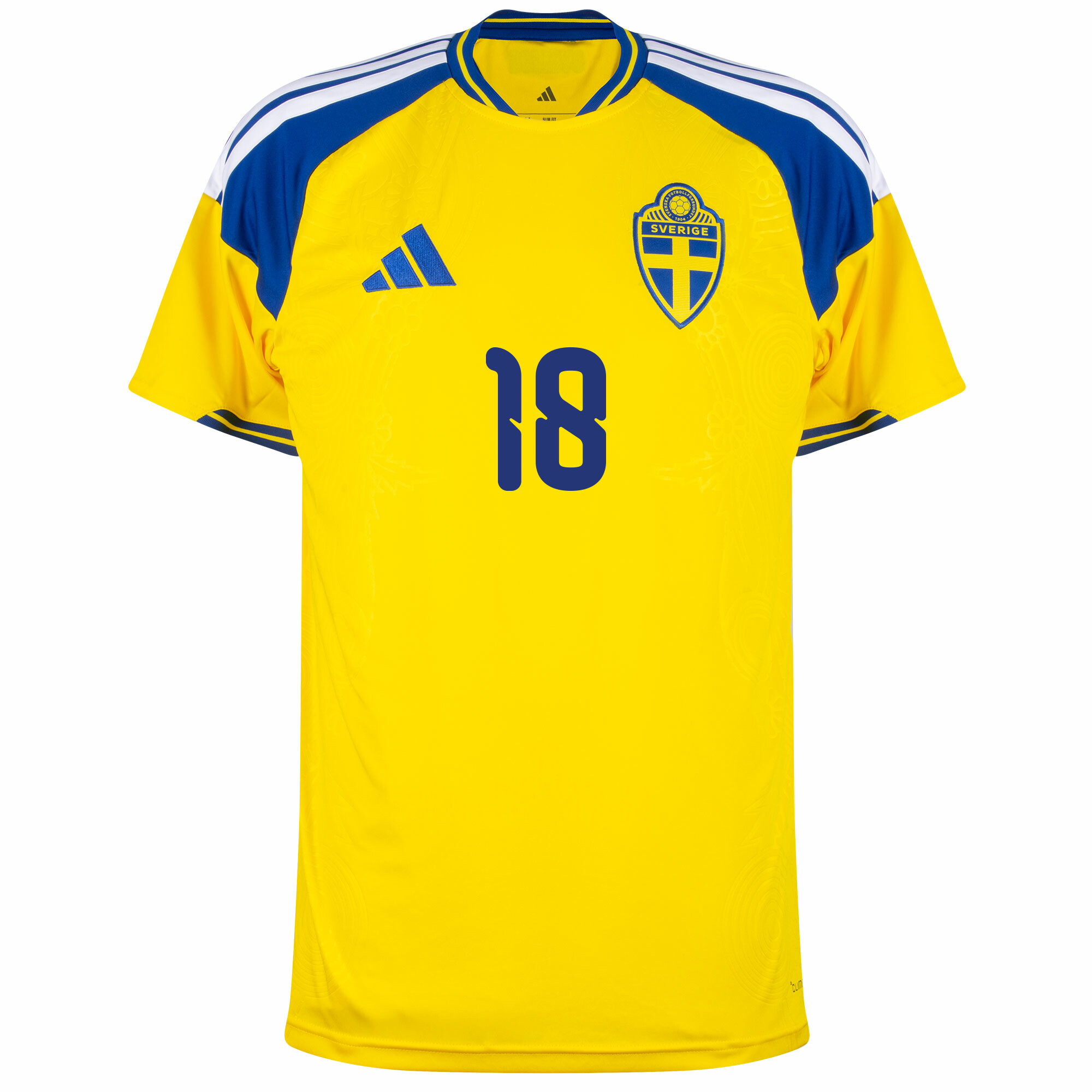 Sweden Home Retro Soccer Jersey 2026 Yellow | Yasin Ayari 18