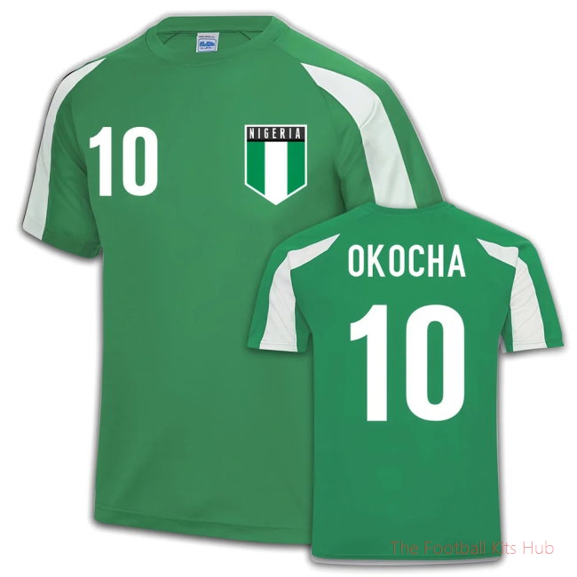 Nigeria Sports Training Jersey (Jay Jay Okocha 10)-unisoccer store