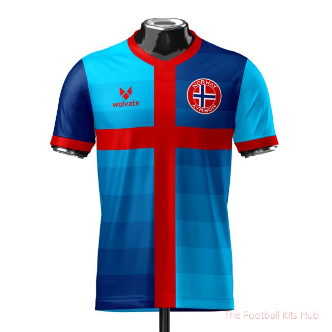 Norway Heritage Football Jersey (Wolvate) Adult Short Sleeve-unisoccer store