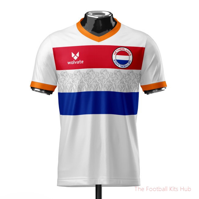 Netherlands Heritage Football Jersey (Wolvate) Adult Short Sleeve-unisoccer store