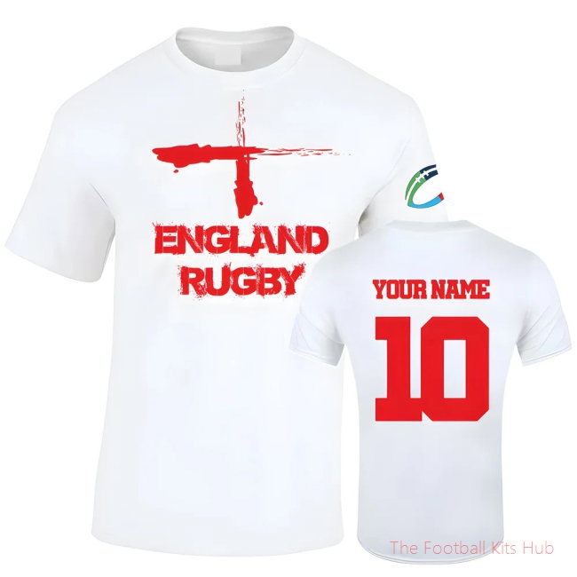 England Country Rugby T-Shirt (Your Name)-unisoccer store