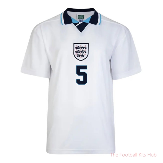 Score Draw England Euro 1996 Home Shirt (Adams 5)-unisoccer store