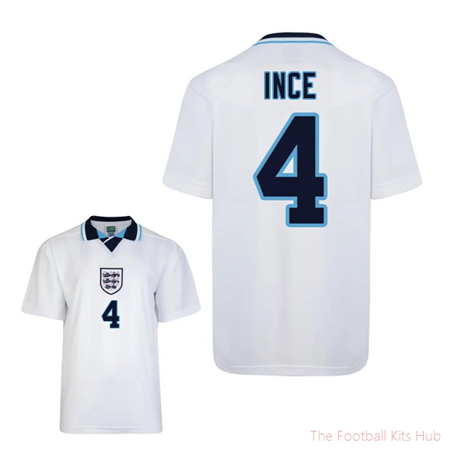 Score Draw England Euro 1996 Home Shirt (Ince 4)-unisoccer store