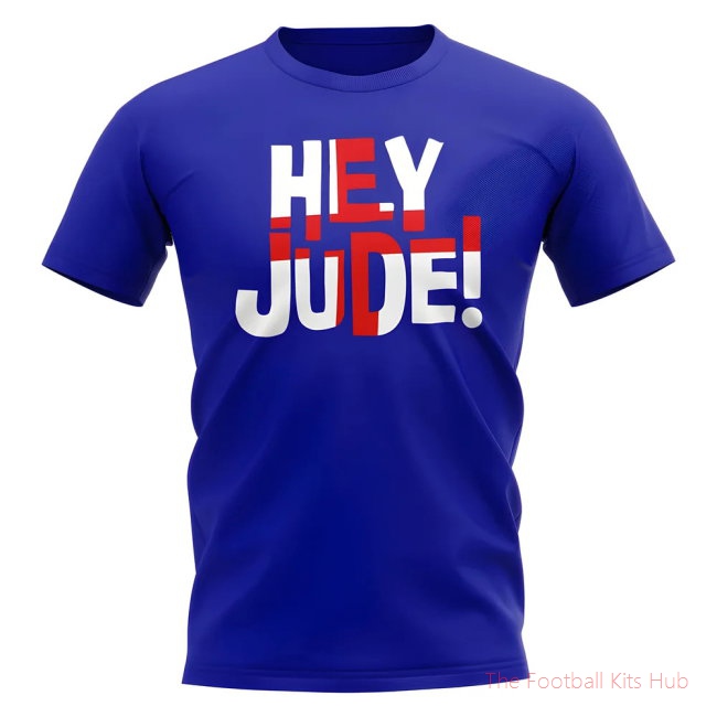 Hey Jude England Jude Bellingham T-Shirt (Blue)-unisoccer store