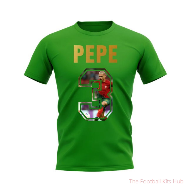 Pepe Name And Number Portugal T-Shirt (Green)-unisoccer store