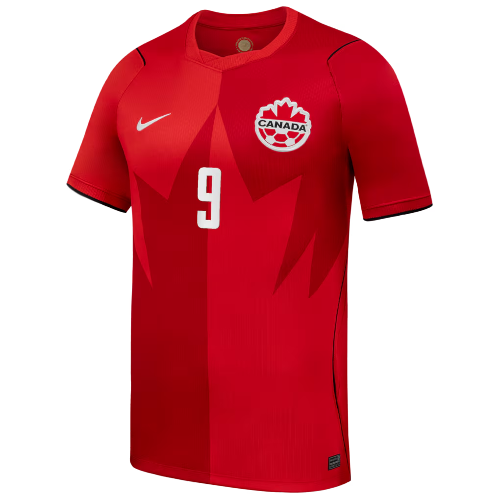 Canada Home Retro Soccer Jersey 2026 Red | Cyle Larin Edition