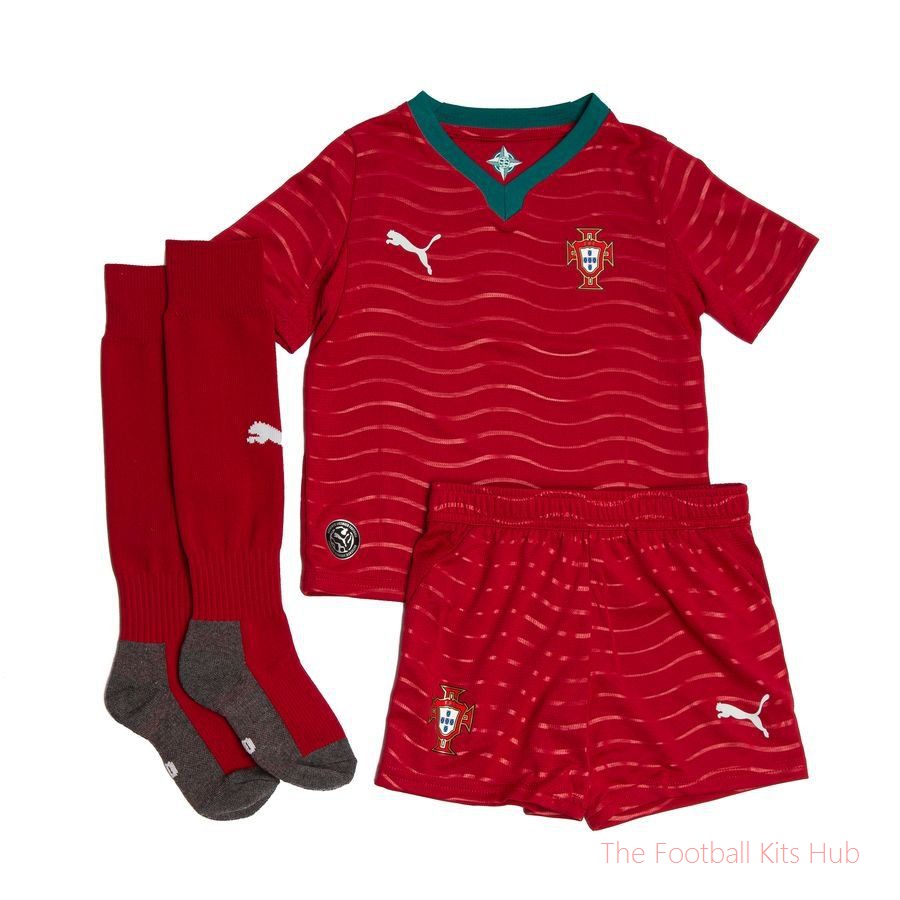 Portugal Home Shirt World Cup 2026 Mini-Kit Kids-unisoccer store