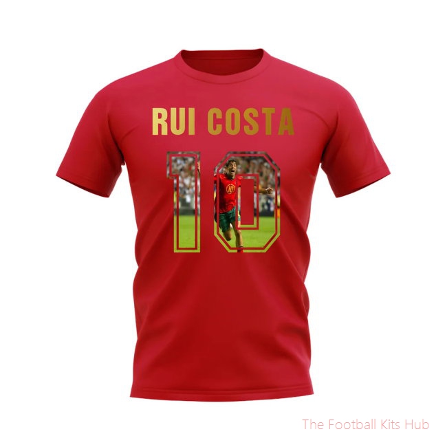 Rui Costa Name And Number Portugal T-Shirt (Red)-unisoccer store