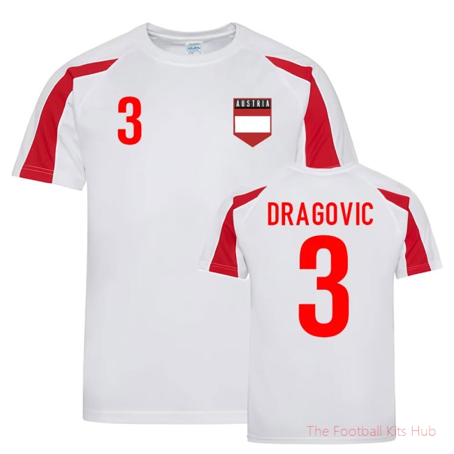 Aleksandar Dragovic Austria Sports Training Jersey (White-Red)-unisoccer store