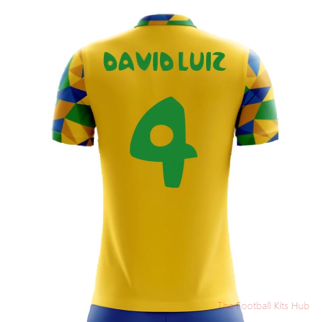 2025-2026 Brazil Home Concept Football Shirt (David Luiz 4)-unisoccer store