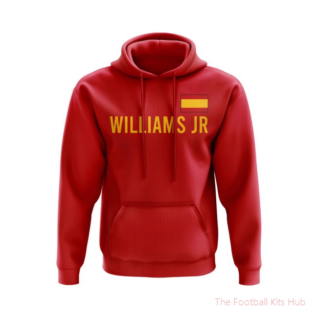 Nico Williams Spain Flag Hoody (Red)-unisoccer store