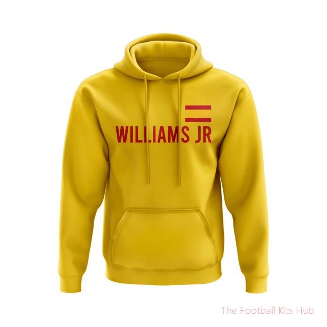 Nico Williams Spain Flag Hoody (Yellow)-unisoccer store